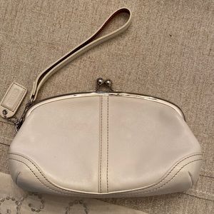 Vintage Coach Wristlet with Kiss Closure